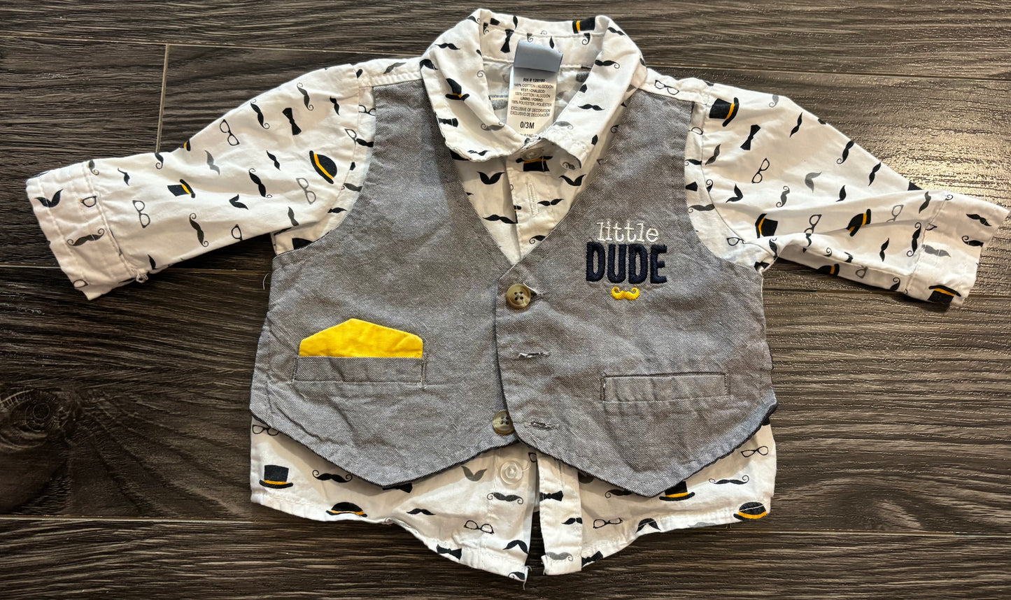 Chemise Little Lad 0-3 mois